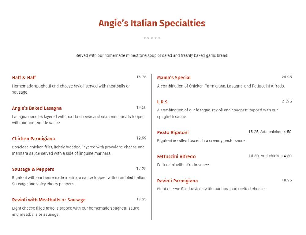 Angie's Restaurant Littleton Fried Ravioli